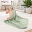 Comfy Cubs Baby Hooded Towels 2 Pack - Sage