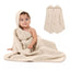 Comfy Cubs Hooded Baby Towel 2 pack 100% Muslin Cotton  - Sand on Luna Baby Store Miami