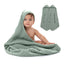 Comfy Cubs Hooded Baby Towel 2 pack 100% Muslin Cotton - Fern on Luna Baby Store Miami