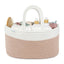 Comfy Cubs Rope Diaper Caddy - Blush