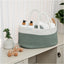 Comfy Cubs Rope Diaper Caddy - Sage on Luna Baby Store Miami