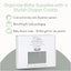 Comfy Cubs Rope Diaper Caddy - Sage on Luna Baby Store Miami