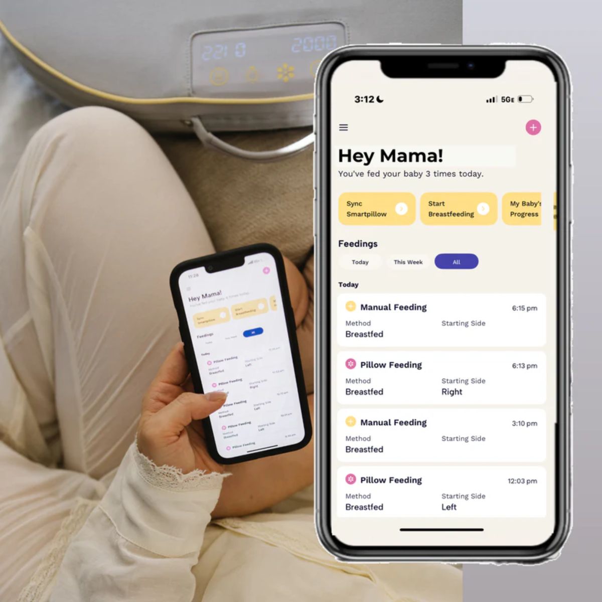 Comia Halo Smart Nursing Pillow on Luna Baby Store Miami