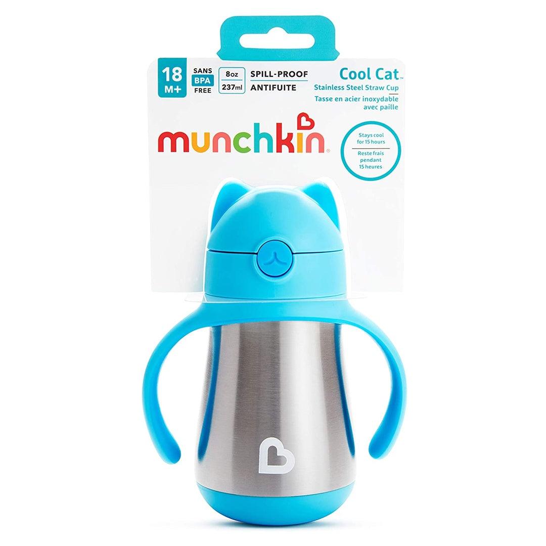 Copo De Treinamento Térmico Infantil Munchkin Gatinho Azul 18M+ 237ML - Munchkin Babytunes