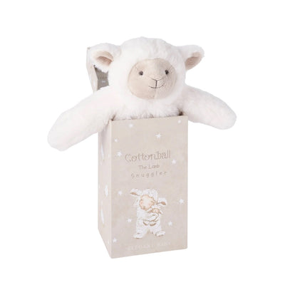 Cobertor de Segurança de Pelúcia Cottonball the Lamb Snuggler com Caixa de Presente