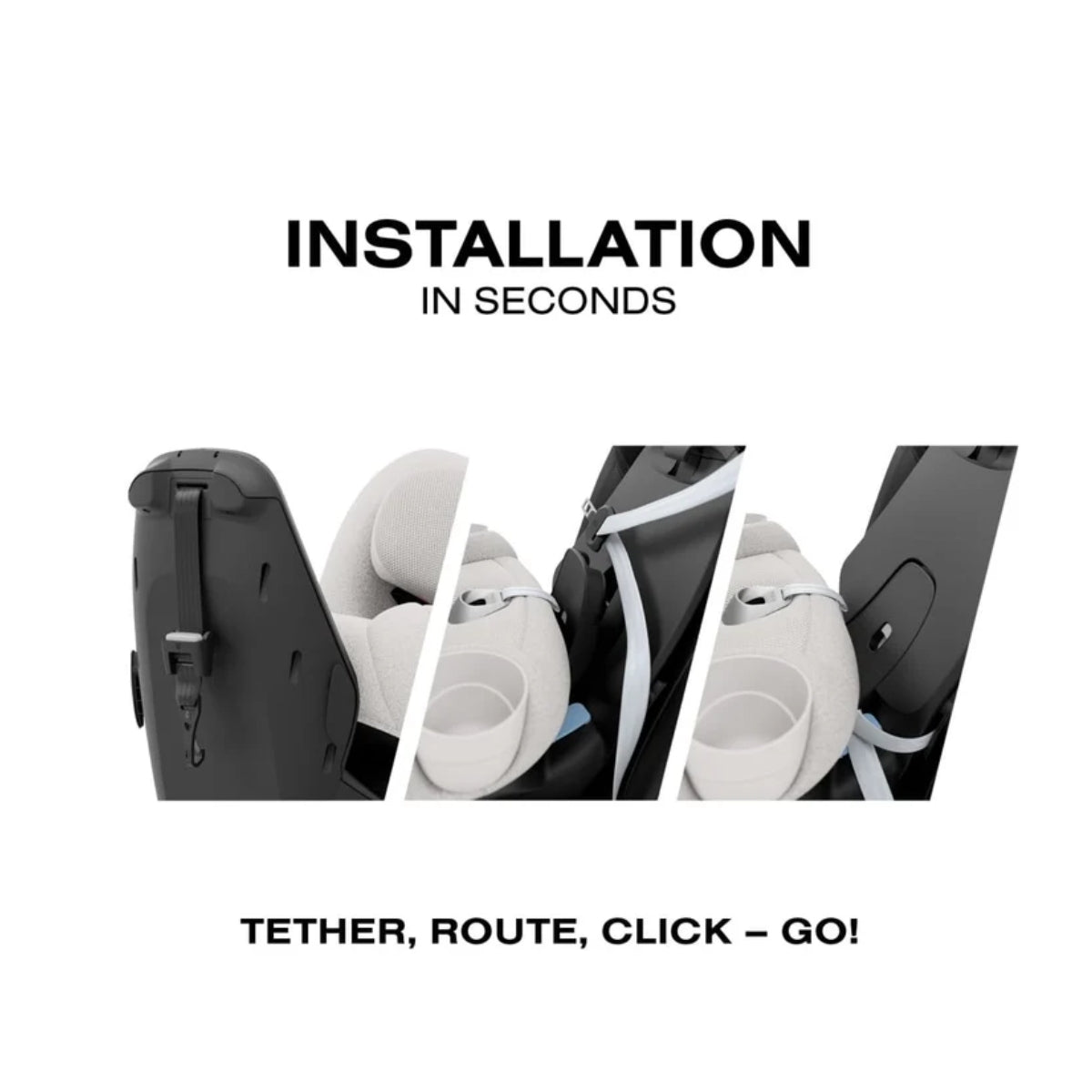 Cybex Callisto T 360 Rotating All-in-One Convertible Car Seat City Grey on Luna Baby Store Miami