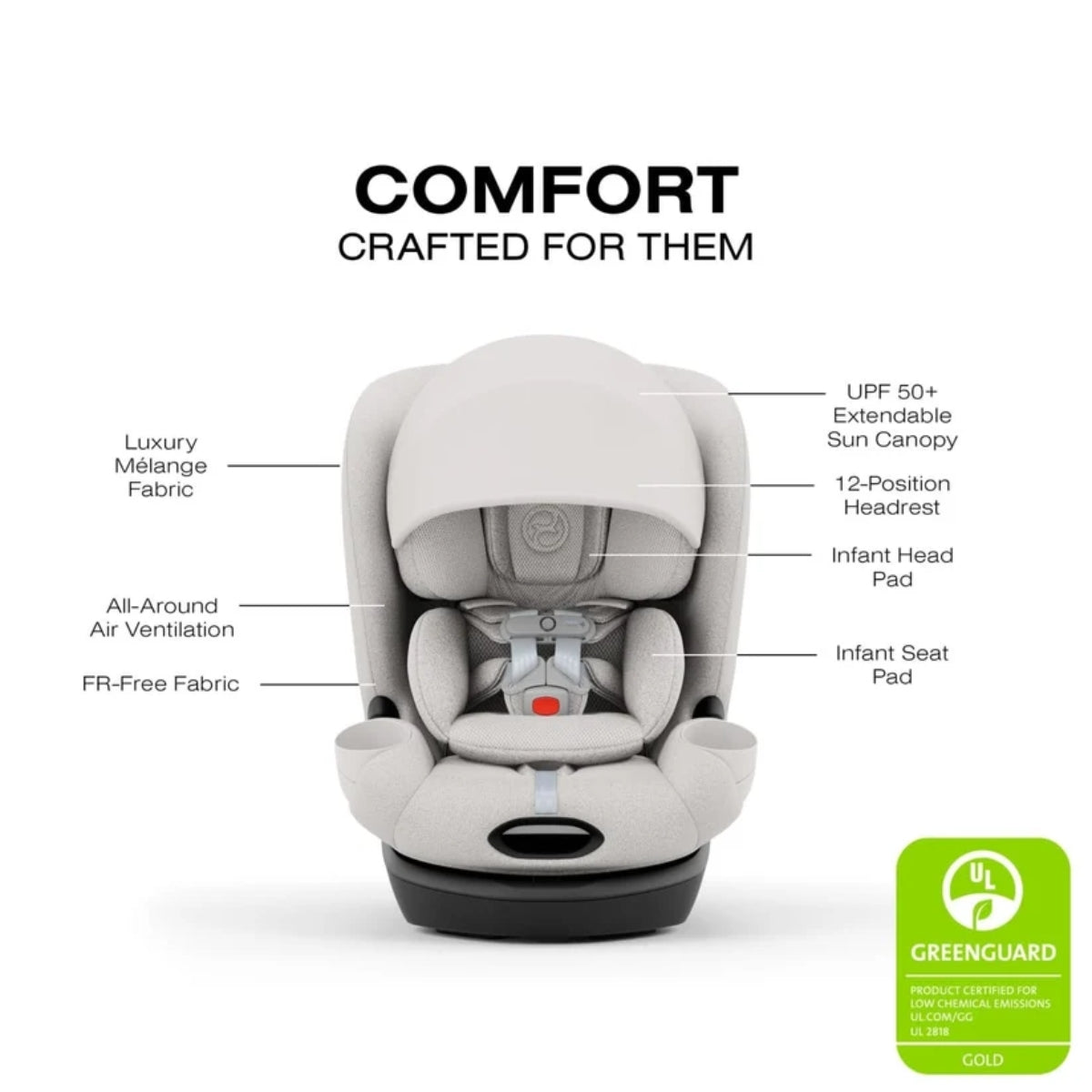 Cybex Callisto T 360 Rotating All-in-One Convertible Car Seat City Grey