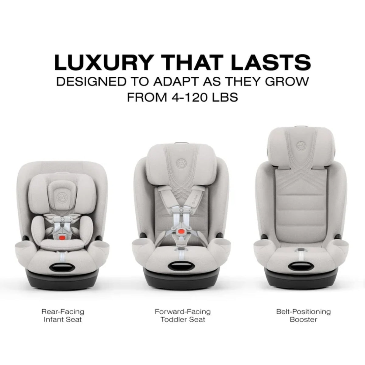 Cybex Callisto T 360 Rotating All-in-One Convertible Car Seat City Grey on Luna Baby Store Miami