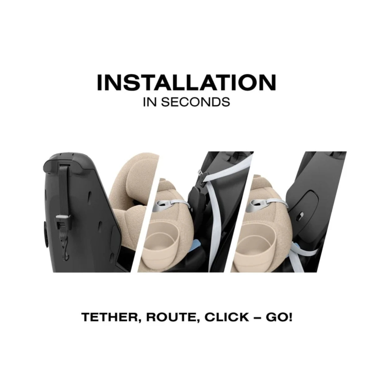Cybex Callisto T 360 Rotating All-in-One Convertible Car Seat Cozy Beige