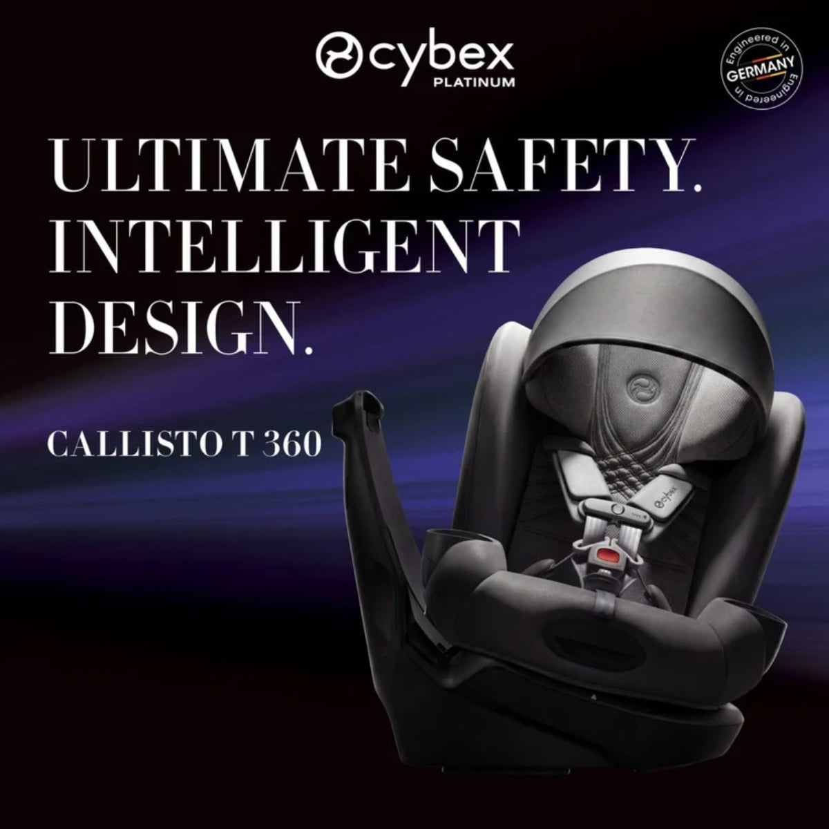 Cybex Callisto T 360 Rotating All-in-One Convertible Car Seat Cozy Beige on Luna Baby Store Miami