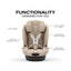 Cybex Callisto T 360 Rotating All-in-One Convertible Car Seat Cozy Beige on Luna Baby Store Miami