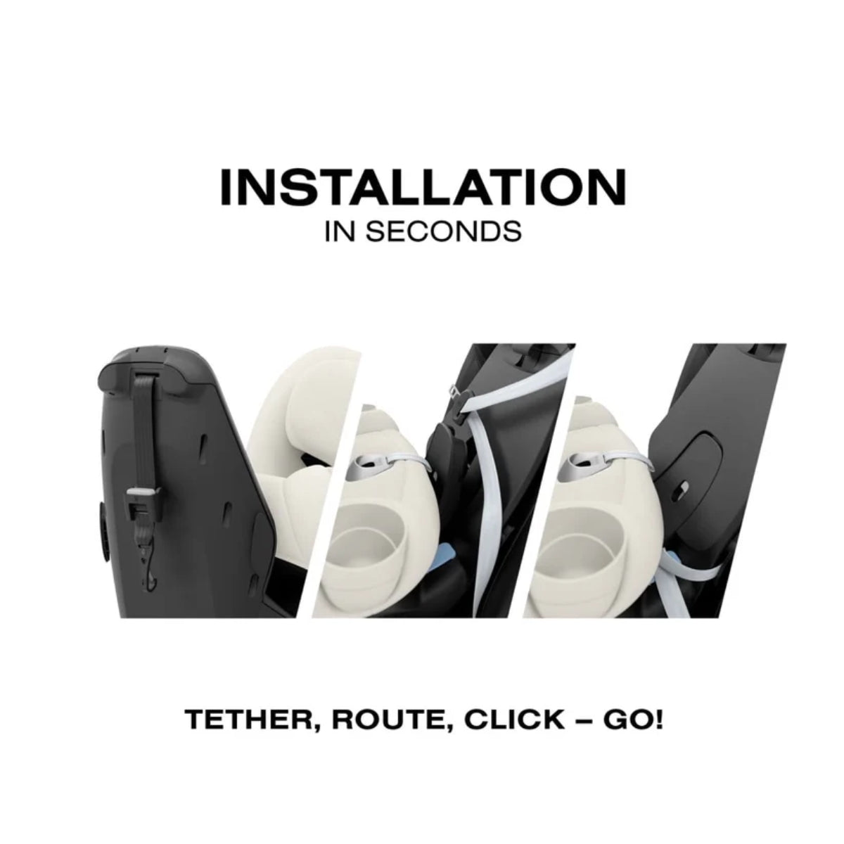 Cybex Callisto T 360 Rotating All-in-One Convertible Car Seat Off White