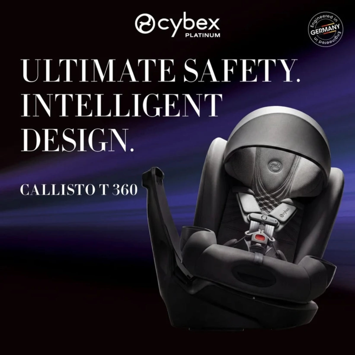 Cybex Callisto T 360 Rotating All-in-One Convertible Car Seat Off White