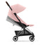 Cybex Coya Compact Stroller - Chrome / Dark Brown / Peach Pink