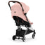 Cybex Coya Compact Stroller - Chrome / Dark Brown / Peach Pink