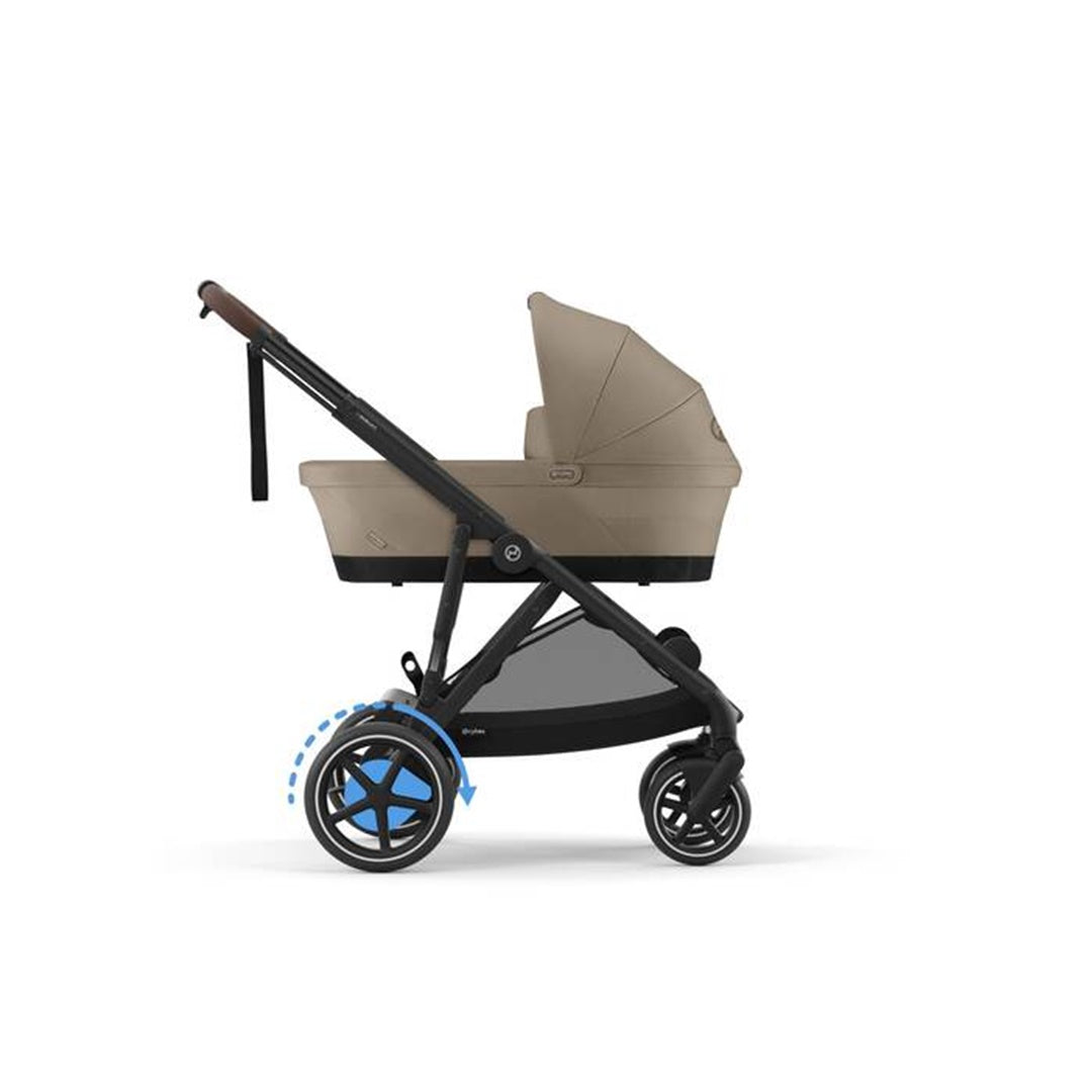 Carrinho Gazelle S Cybex E - Estrutura Preta/ Almond Beige