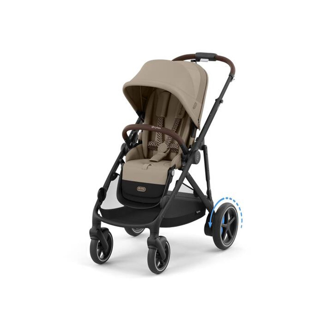 Carrinho Gazelle S Cybex E - Estrutura Preta/ Almond Beige