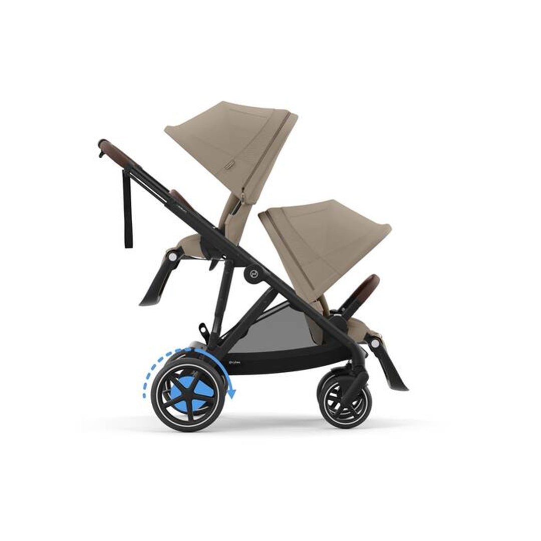 Carrinho Gazelle S Cybex E - Estrutura Preta/ Almond Beige