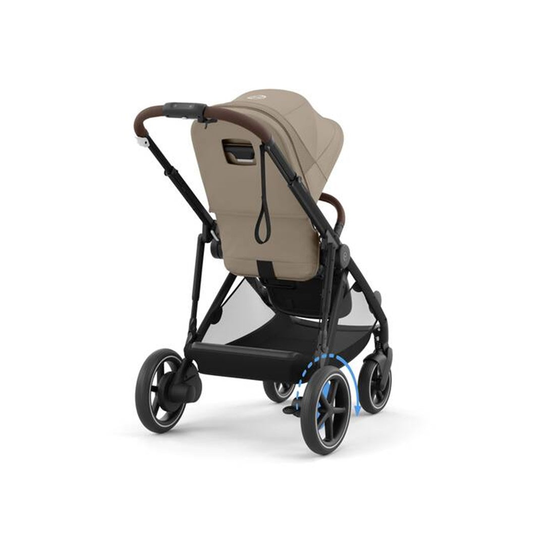 Carrinho Gazelle S Cybex E - Estrutura Preta/ Almond Beige