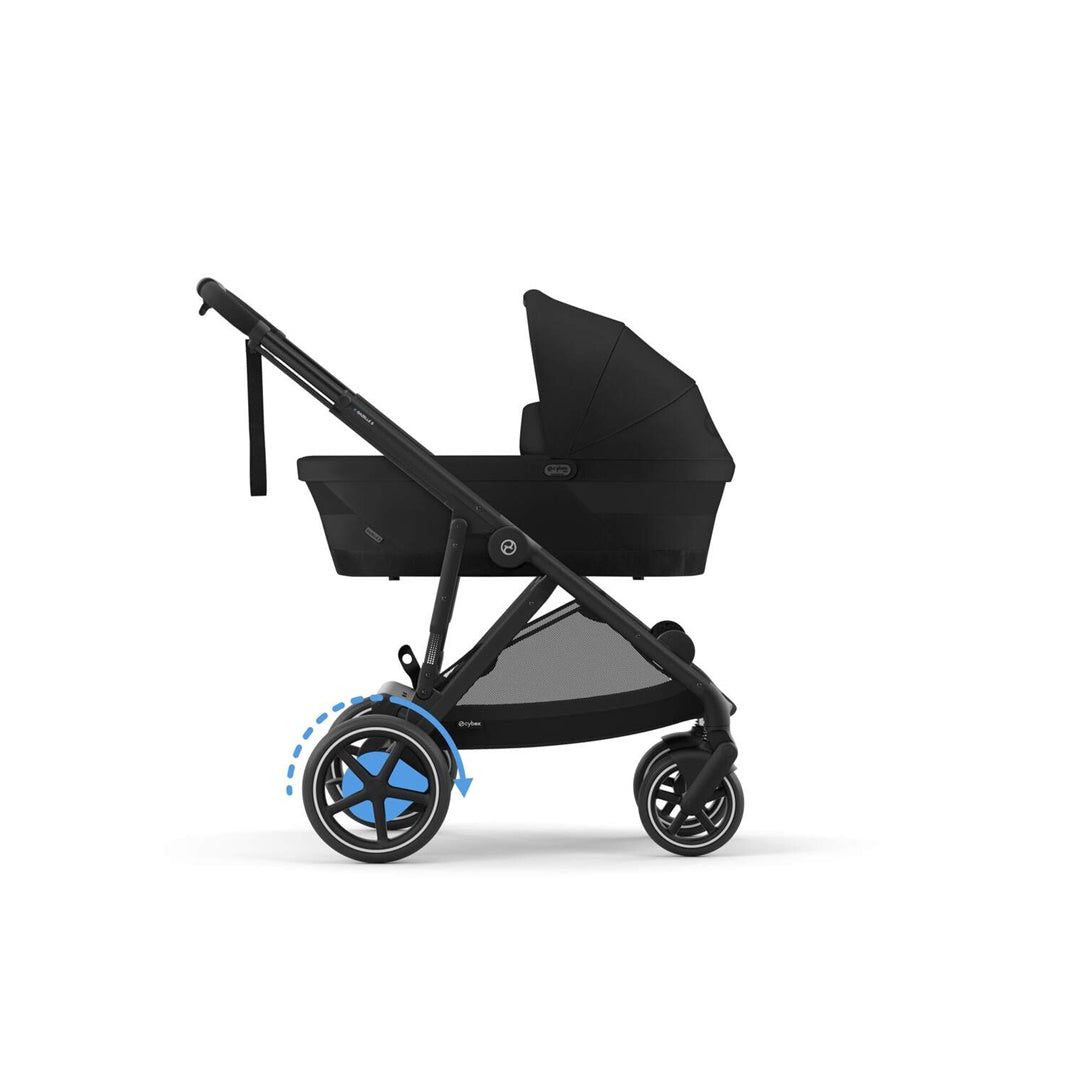 Carrinho Gazelle S - Cybex E - Estrutura Preta / Assento Moon Black