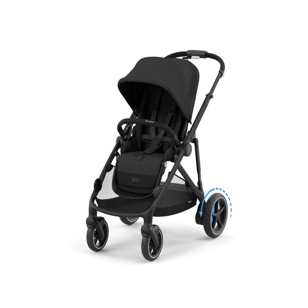 Carrinho Gazelle S - Cybex E - Estrutura Preta / Assento Moon Black