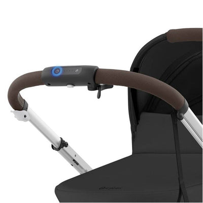 Cybex - Carrinho de passeio simples a duplo Gazelle S 2, moldura prateada/preto lua