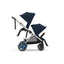 Cybex E - Gazelle S Carrinho de Bebê - Estrutura Prata/Assento Azul Oceano