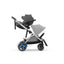 Carrinho Cybex E - Gazelle S  - Estrutura Prata / Assento Cinza Pedreira