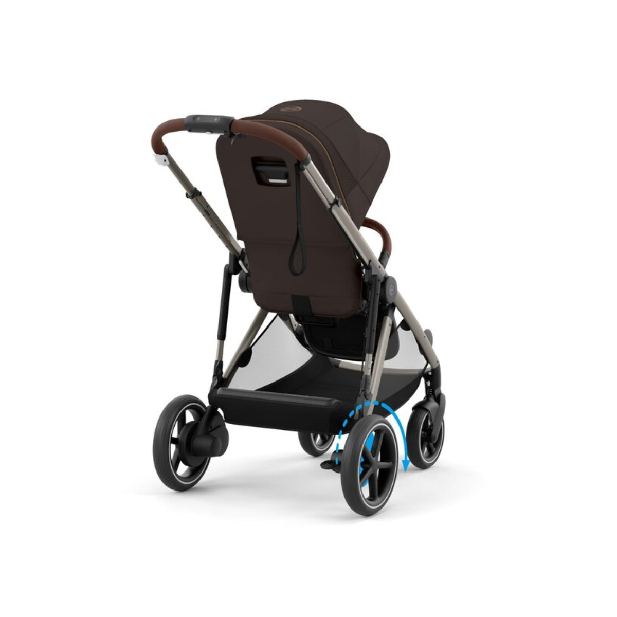 Cybex - Carrinho de passeio simples a duplo Gazelle S, moldura prateada/preto lua on Luna Baby Store Miami
