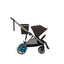 Cybex - Carrinho de passeio simples a duplo Gazelle S, moldura prateada/preto lua on Luna Baby Store Miami