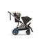 Cybex - Carrinho de passeio simples a duplo Gazelle S, moldura prateada/preto lua on Luna Baby Store Miami