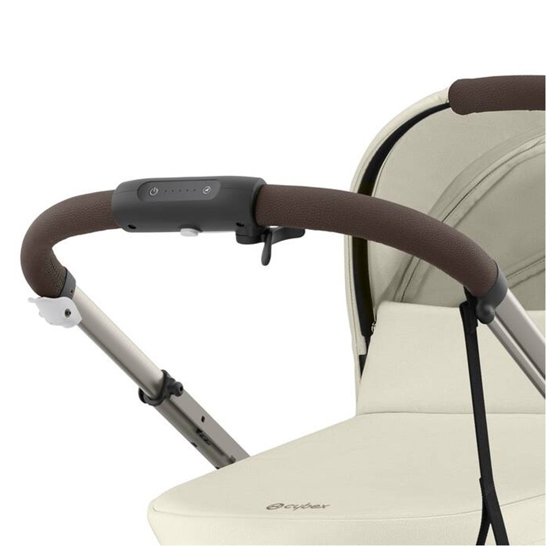 Cybex E - Gazelle S Carrinho de Bebê - Estrutura Taupe/Assento Bege Concha