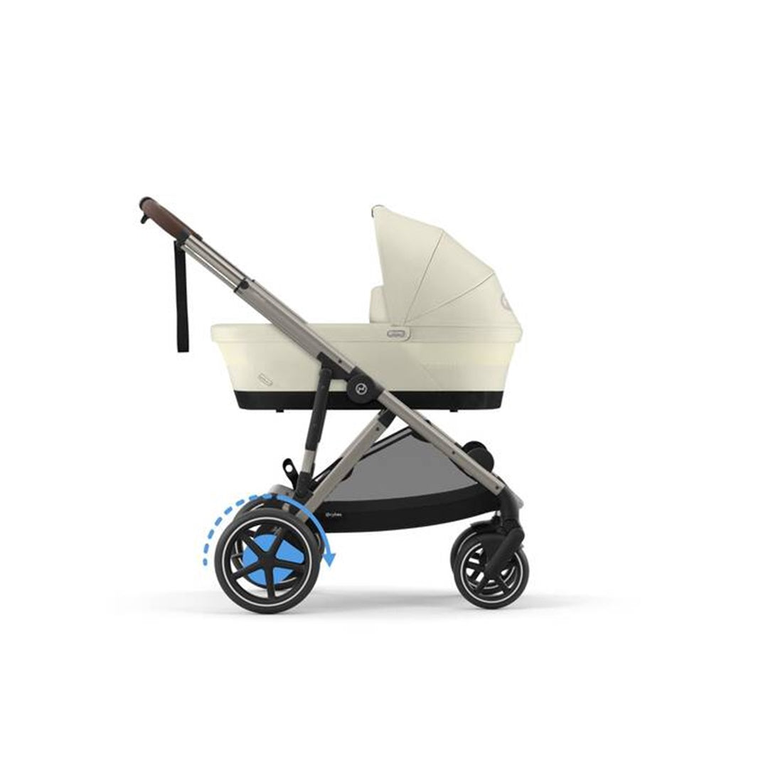 Cybex E - Gazelle S Carrinho de Bebê - Estrutura Taupe/Assento Bege Concha