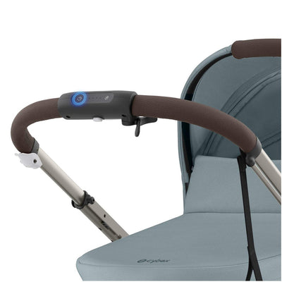 Cybex Gazelle S 2 Carrinho de Bebê - Estrutura Taupe/Cadeira Azul Céu I Luna Baby Store