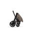 Cybex E-Priam Stroller - Comfort Collection Matte Black Frame/Coconut Brown Lux Seat on Luna Baby Store Miami