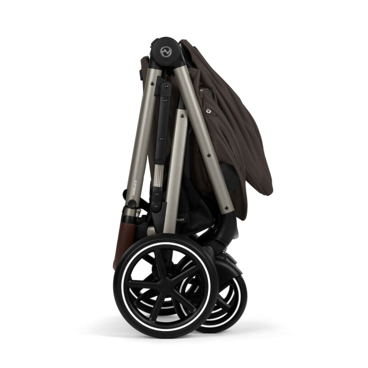 Cybex Gazelle Fold Cot - Chocolate Brown on Luna Baby Store Miami