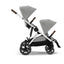 Assento Extra Para Carrinho Cybex Gazelle S Lava Grey (Silver Frame)