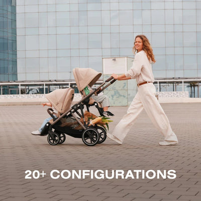 Carrinho De Bebê Cybex Gazelle S Moon Black (Silver Frame)