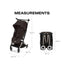Cybex Libelle Ultra Compact Stroller - Taupe Frame/Chocolate Brown on Luna Baby Store Miami