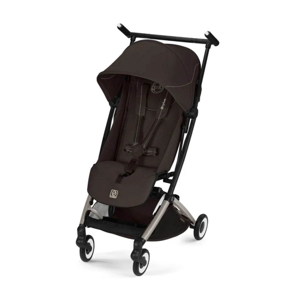 Cybex Libelle Ultra Compact Stroller - Taupe Frame/Chocolate Brown on Luna Baby Store Miami