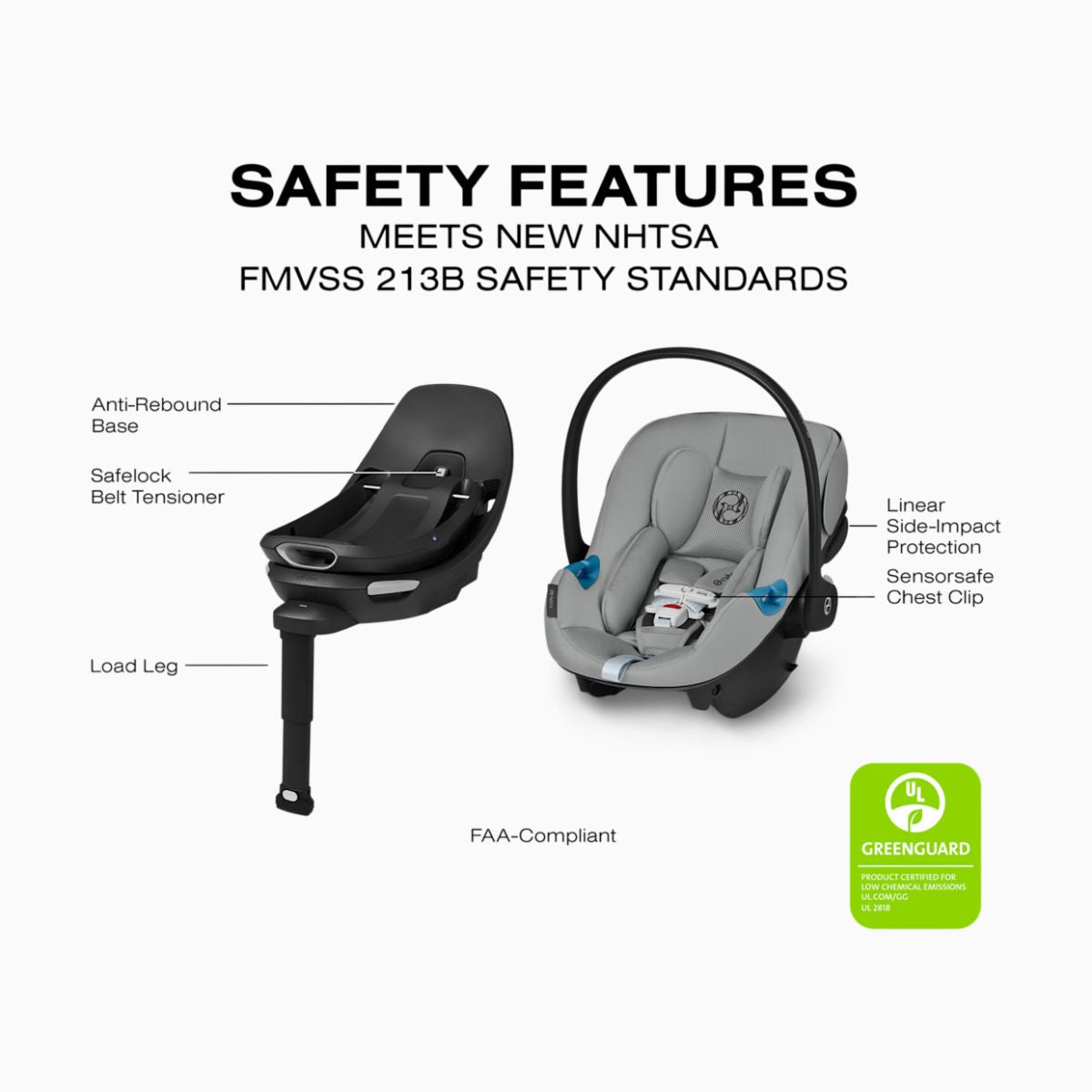 Cybex Aton G2 Swivel with Load Leg Base - Stone Grey on Luna Baby Store Miami