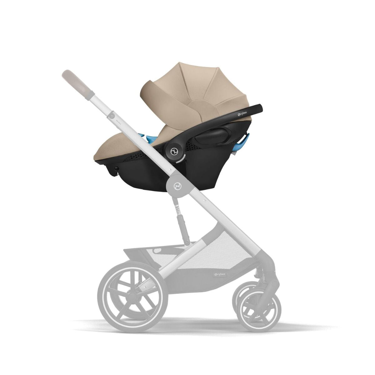 Bebê Conforto Cybex Aton G2 com Base Load Leg Almond Beige on Luna Baby Store Miami