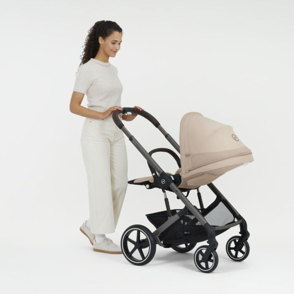 Carrinho De Bebê Cybex Balios S Lux Stone Grey (Silver Frame)

