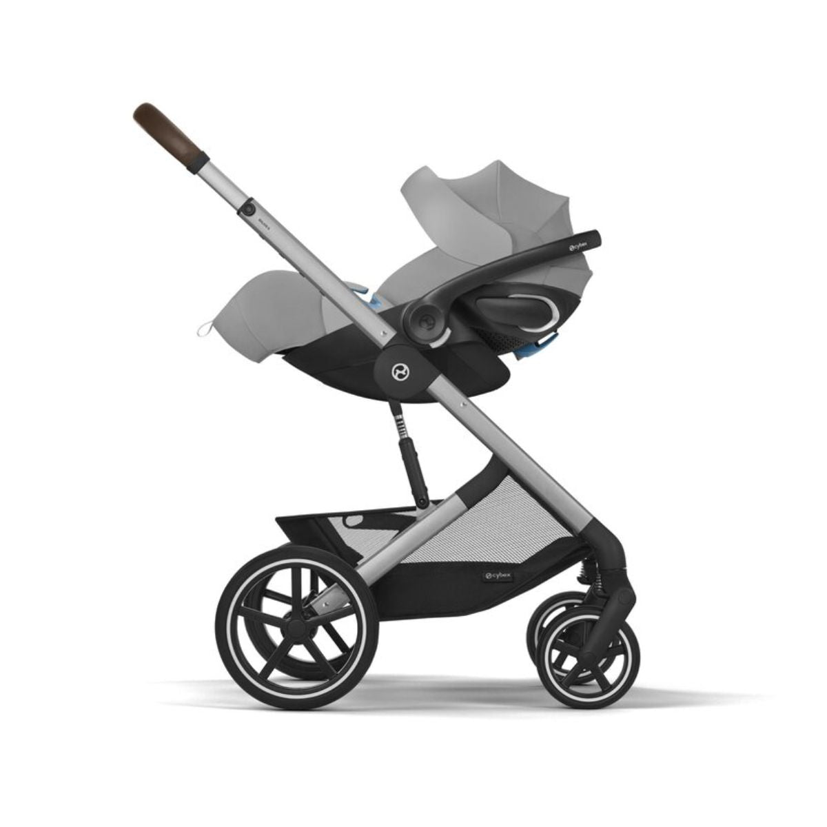 Carrinho De Bebê Cybex Balios S Lux Stone Grey (Silver Frame)

