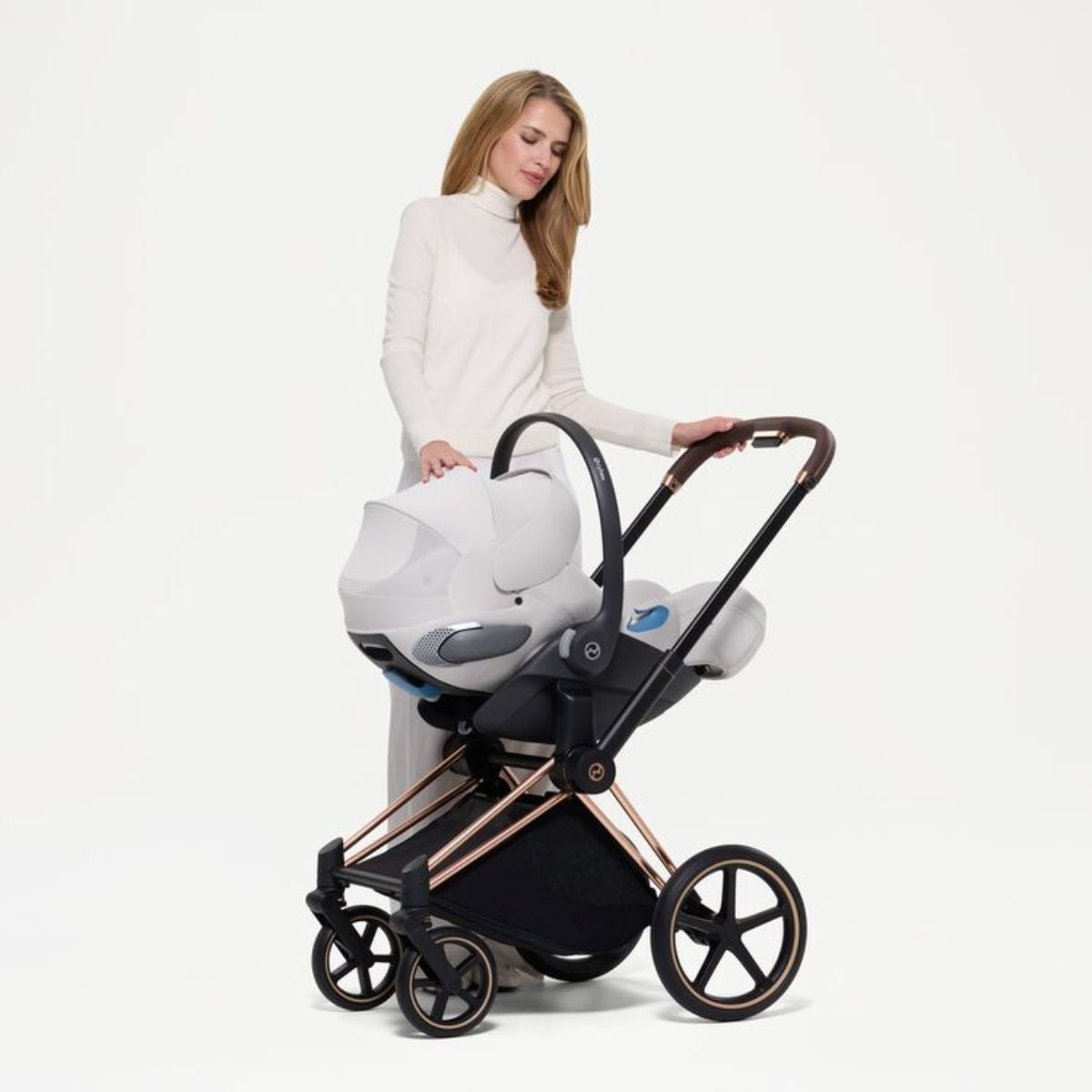 Cybex Cloud T Infant Car Seat w/ SensorSafe - City Grey