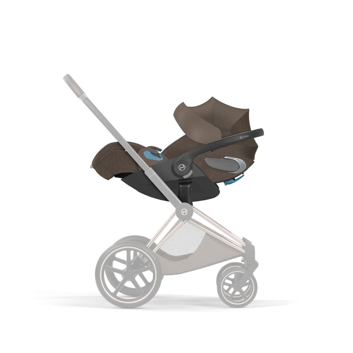 Cybex Cloud T Infant Car Seat w/ SensorSafe - Coconut Brown