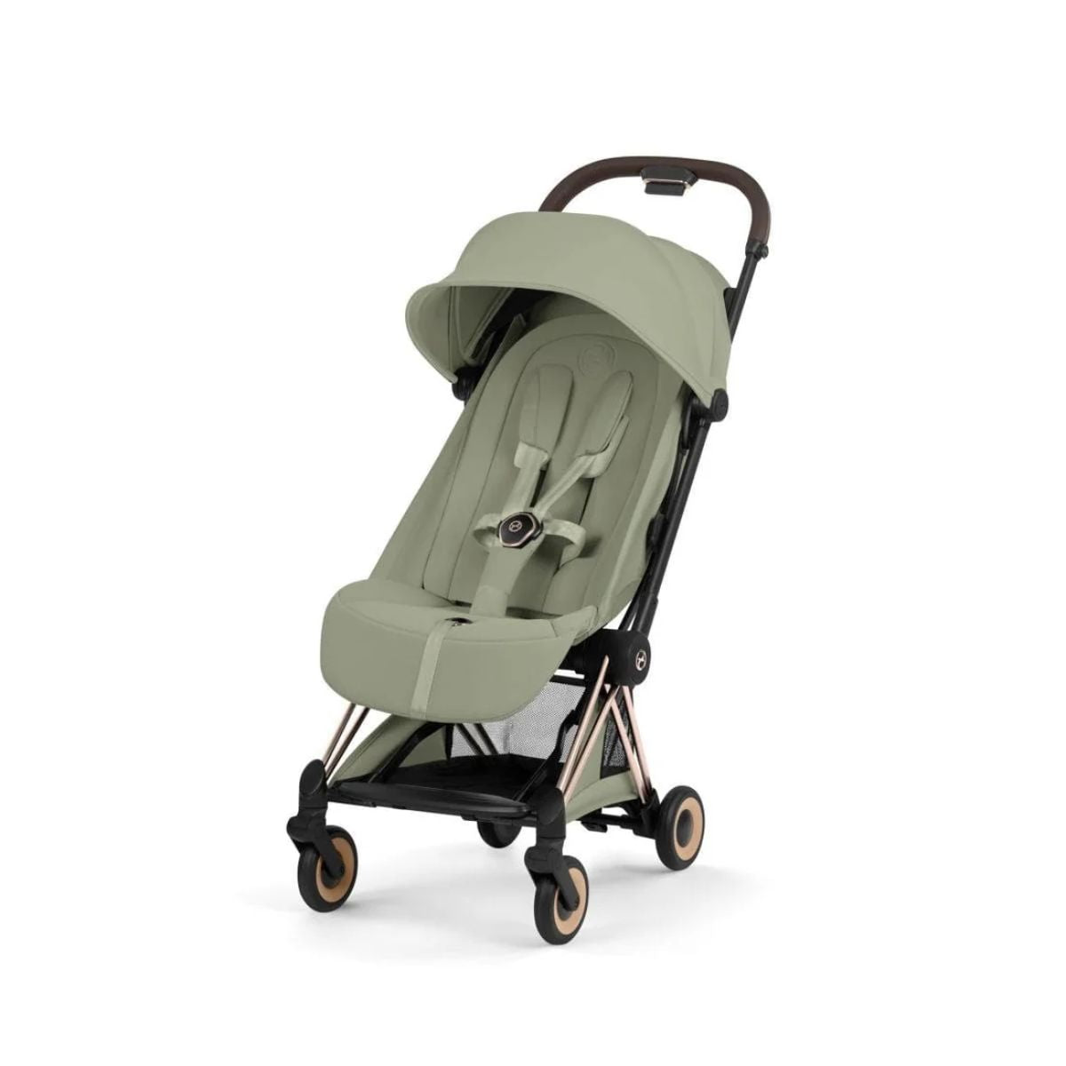 Carrinho De Bebê Cybex Coya Lux Style Collection Rose Gold / Sage Green