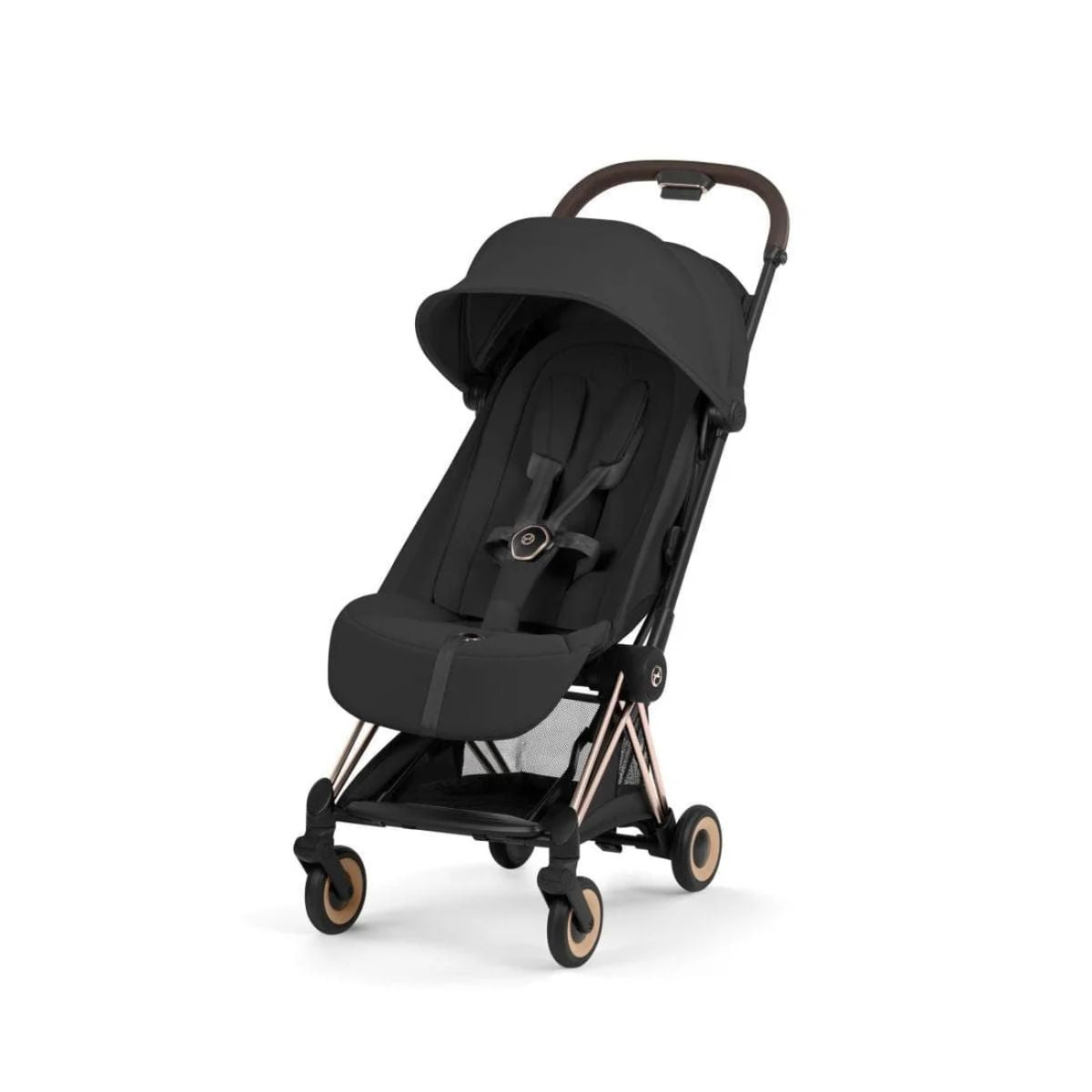 Carrinho De Bebê Cybex Coya Lux Style Collection Rose Gold / Sepia Black on Luna Baby Store Miami