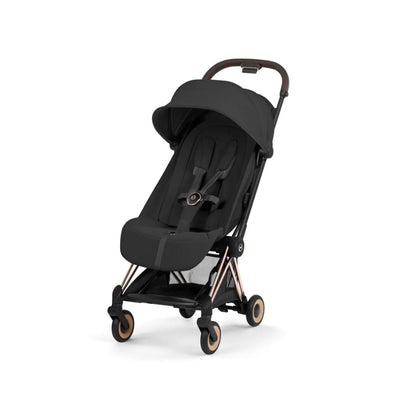 Carrinho De Bebê Cybex Coya Lux Style Collection Rose Gold / Sepia Black