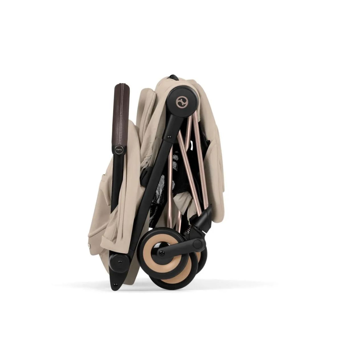 Carrinho De Bebê Cybex Coya Lux Style Collection Rose Gold / Cozy Beige on Luna Baby Store Miami